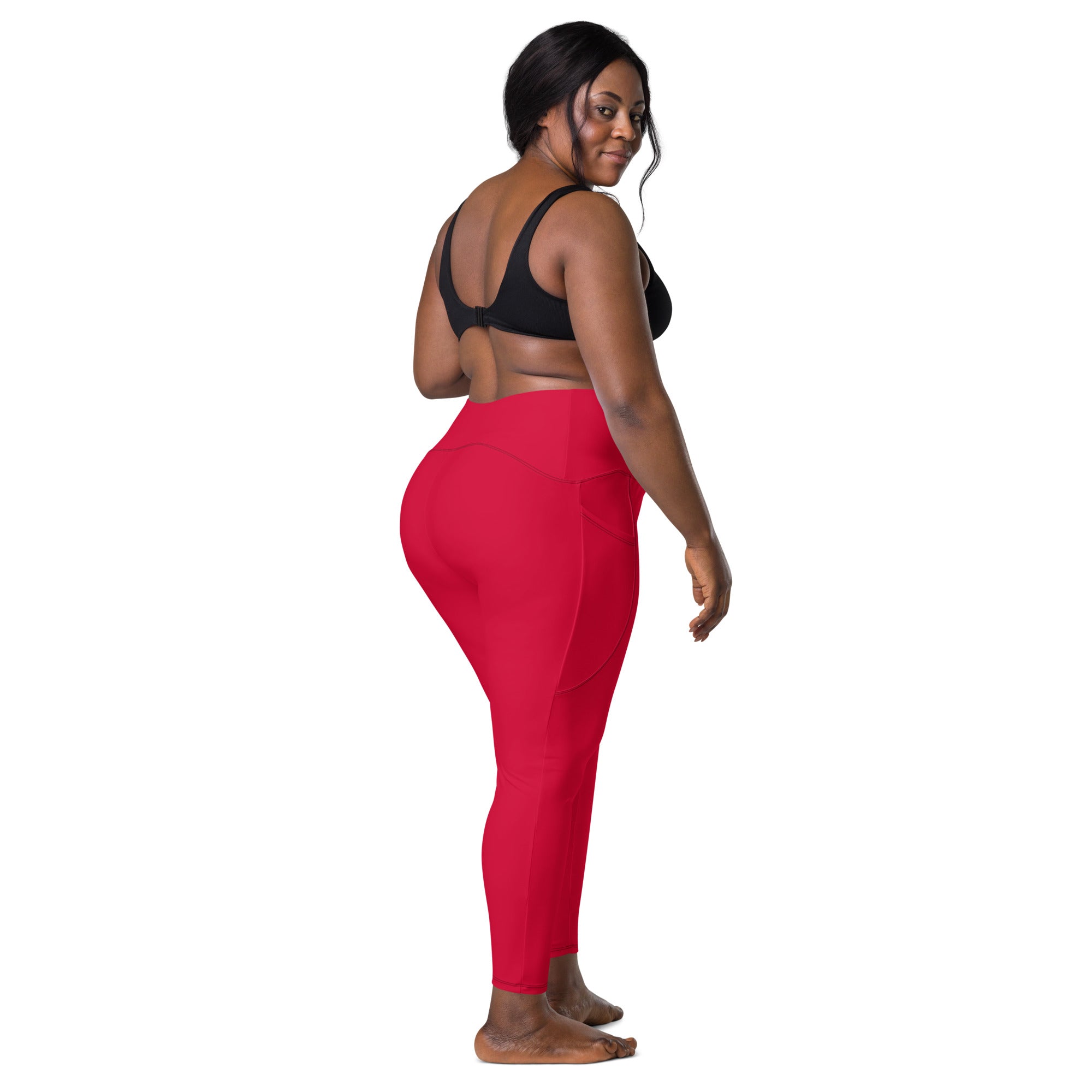 Crimson Leggings with Pockets | Size Inclusive